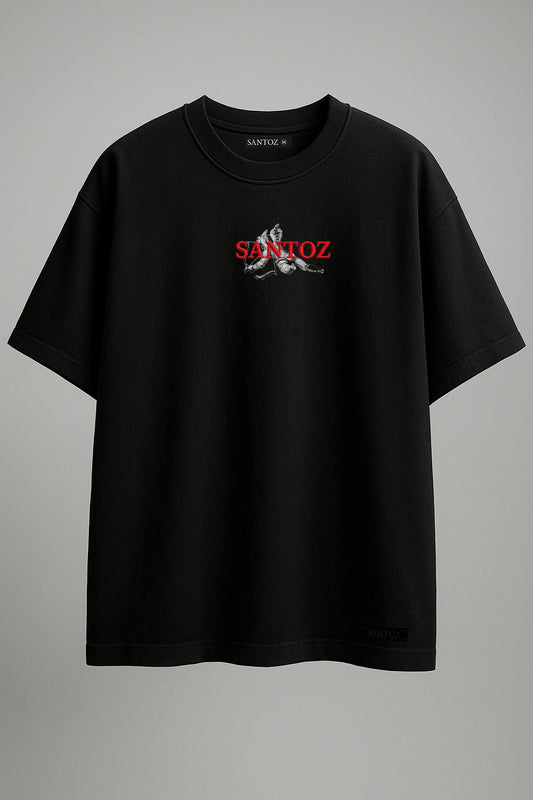 t-shirt oversize EXPERIENCE black